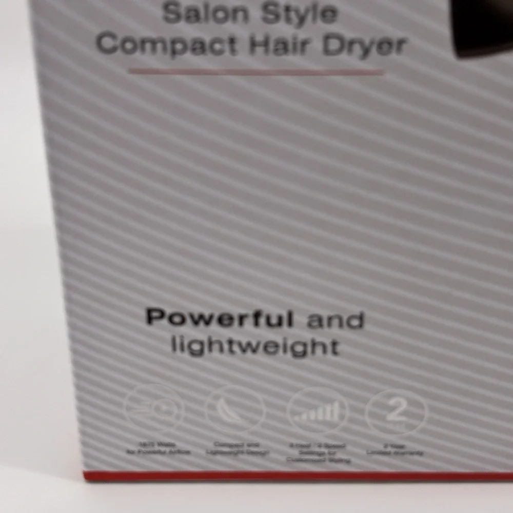 CHI 1875 Series Pink Salon Style‎ Compact Hair Dryer Powerful and Light Weight